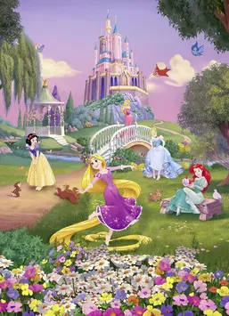  Komar 184x254 4-4026 Disney Princess Sunset