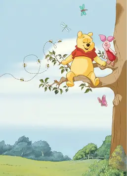  Komar 184x254 4-4116 Winnie Pooh Tree

