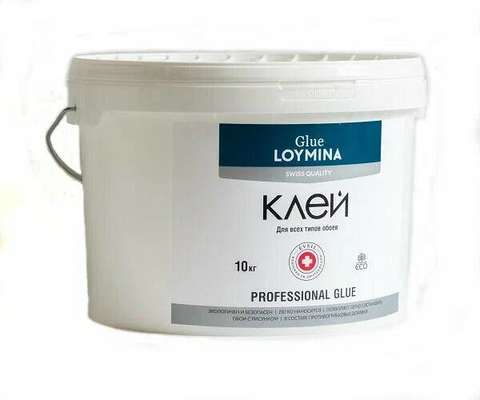 Обойный клей Loymina Professional Glue для всех типов обоев. Готовый 10 кг.