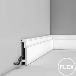 Лепнина Orac Decor  SX155F Плинтус гибкий