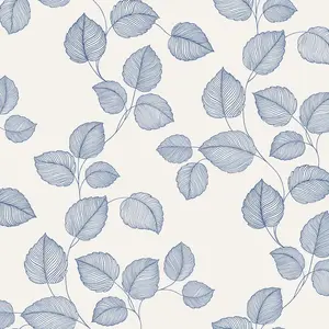 Обои Paper Ink Navy Grey&White BL70122 - фото 1