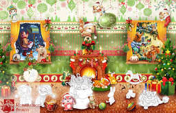  Renaissance Fresco  Baby Picture P032-A