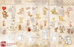  Renaissance Fresco  Baby Picture P024-A
