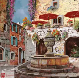  Renaissance Fresco  Классический пейзаж 4661-A