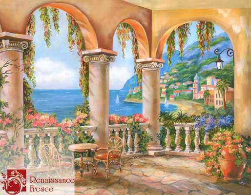 Фреска Renaissance Fresco  Морской пейзаж 4700-A