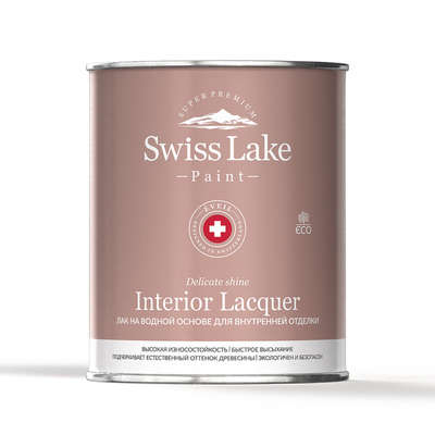 Краски Swiss Lake  Лак Interior Lacquer для внутренней отделки глянцевый 0,9 л.