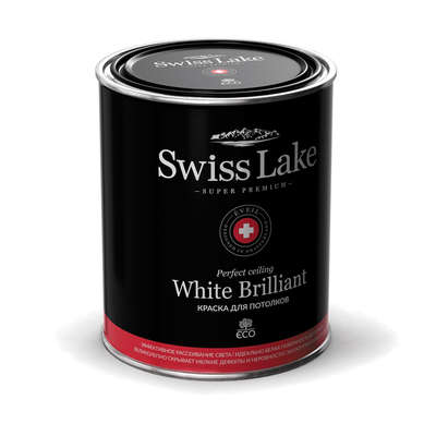 Краски Swiss Lake  White Brilliant Perfect Ceiling (идеальный потолок) 2,7 л.