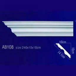  Перфект  AB108 Плинтус потолочный без орнамента