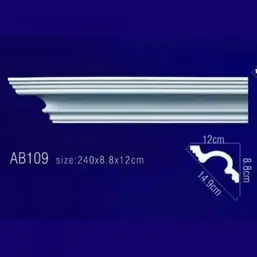  Перфект  AB109 Плинтус потолочный без орнамента