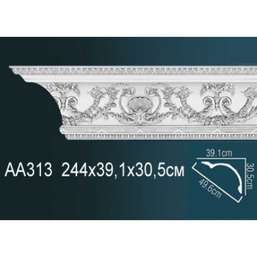 Лепнина Перфект  Карниз потолочный с рисунком AA313